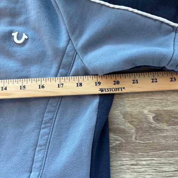 True Religion Zip Up Active Baseball Top Sweatshirt Streetwear Men's Size Small - Picture 6 of 11